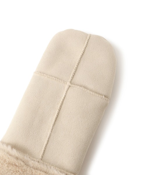 ROPE' PICNIC(ロペピクニック)の「洗えるひも付きミトングローブ(手袋・レディース・ベージュ/ライトグレー/ブラウン系その他3・FREE)」の14枚目の写真