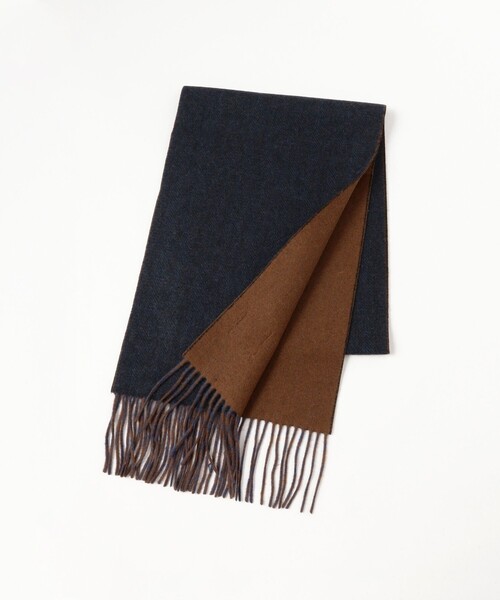 BEAMS（ビームス）の「ヘリンボーン リバーシブル マフラー（マフラー・メンズ・ライトブルー/ブラック/ブラウン系その他5・ONE SIZE）」の6枚目の写真