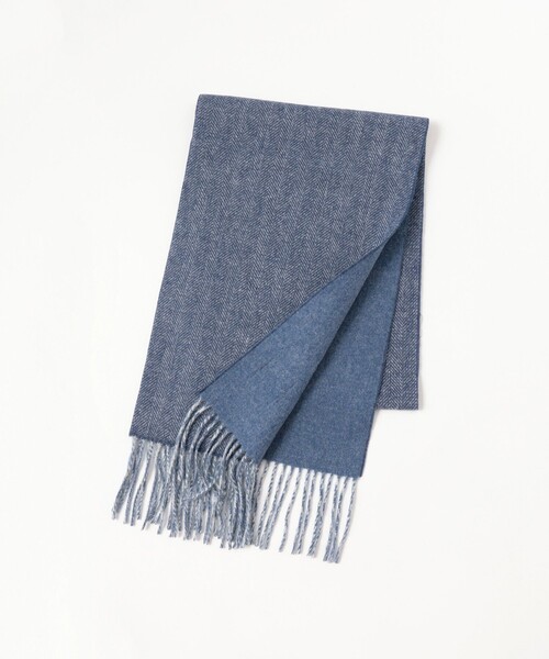 BEAMS（ビームス）の「ヘリンボーン リバーシブル マフラー（マフラー・メンズ・ライトブルー/ブラック/ブラウン系その他5・ONE SIZE）」の8枚目の写真