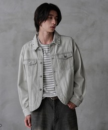 メンズのデニムジャケット（グレー/灰色系）ファッション通販
