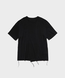 ujoh カットソー ブラック UJOH(ウジョー)】 Side Slit Long Sleeve T｜PARIGOT ONLINE