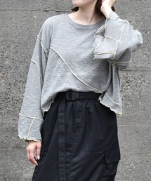 Bleu Bleuet | 【ZOZO限定】配色メローショートトップス(Tシャツ/カットソー)