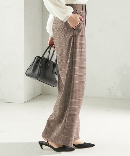 SHIPS(シップス)の「〈手洗い可能〉DELEGANT ストレート パンツ(セットアップ対応)(その他パンツ・レディース・ブラウン系/ネイビー/ベージュ・40/38/36/34)」の11枚目の写真