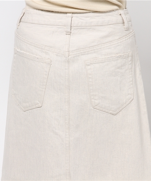 JOURNAL STANDARD（ジャーナルスタンダード）の「トップデニムマキシスカート# （スカート・レディース・ブラック/アイボリー・36/40/38）」の4枚目の写真