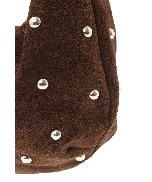 CLANE（クラネ）の「MOON SUEDE STUDS BAG（ハンドバッグ・レディース・ブラウン・F）」の5枚目の写真
