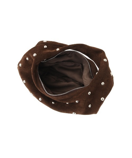 CLANE（クラネ）の「MOON SUEDE STUDS BAG（ハンドバッグ・レディース・ブラウン・F）」の7枚目の写真