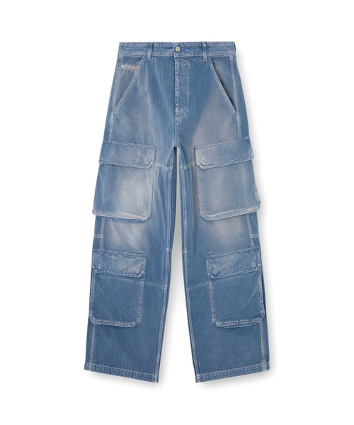 DIESEL(ディーゼル)の「メンズ デニムパンツ RELAXED D-TOUCH-CARGO L.30(デニムパンツ・メンズ・インディゴブルー・28inch/32inch/26inch/34inch/30inch)」の2枚目の写真