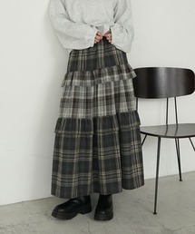 forksy.（フォルクシー）の「【forksy.】ネルチェックティアードメロースカート（スカート）」