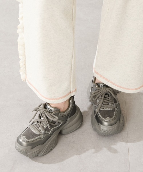 2025秋冬新作ダブルシューレース厚底スニーカー/OT3776（スニーカー