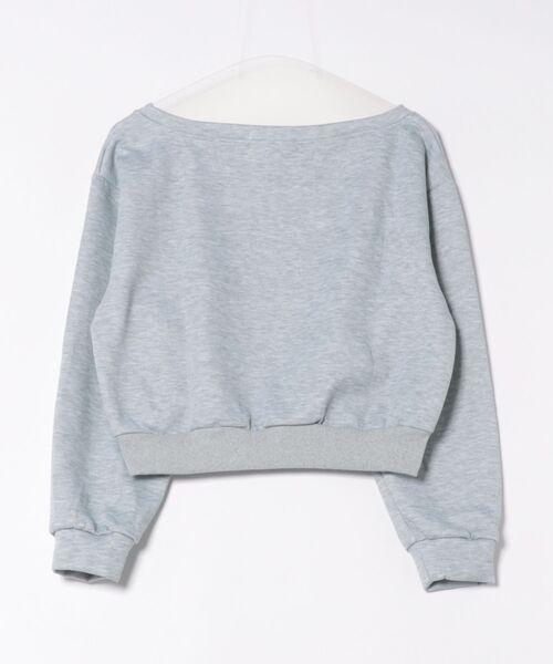 VIBGYOR（ヴィブジョー）の「【LAMPOON】ラインストーンオフショルスエット（スウェット・レディース・グレー・SMALL/MEDIUM/LARGE）」の6枚目の写真
