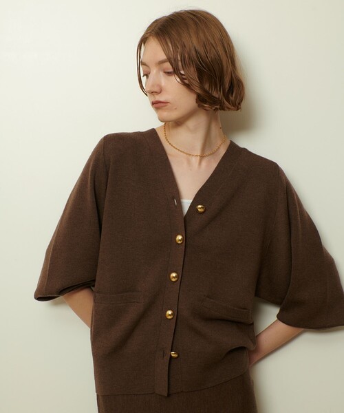 ウールスムースカーディガン（カーディガン/ボレロ）｜allureville