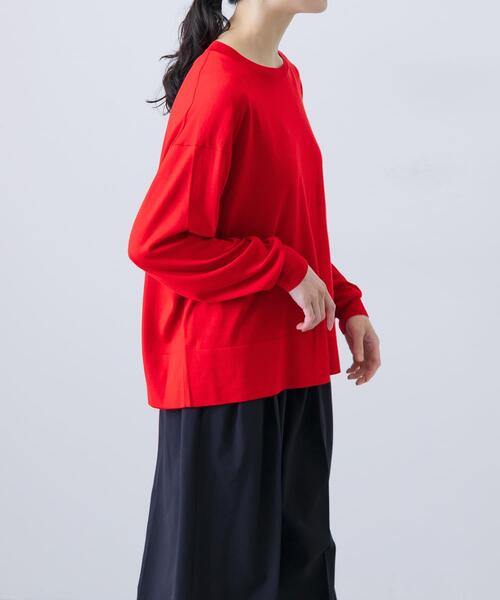 セール】ウォッシャブルシルクワイドニット（ニット/セーター）｜か