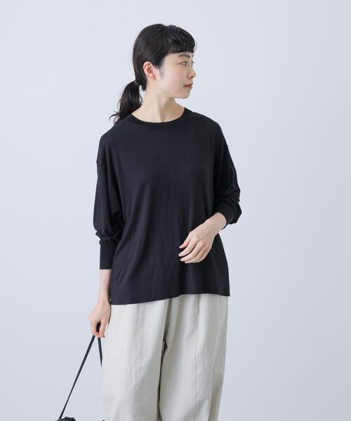 ウォッシャブルシルクワイドニット（ニット/セーター）｜かぐれ