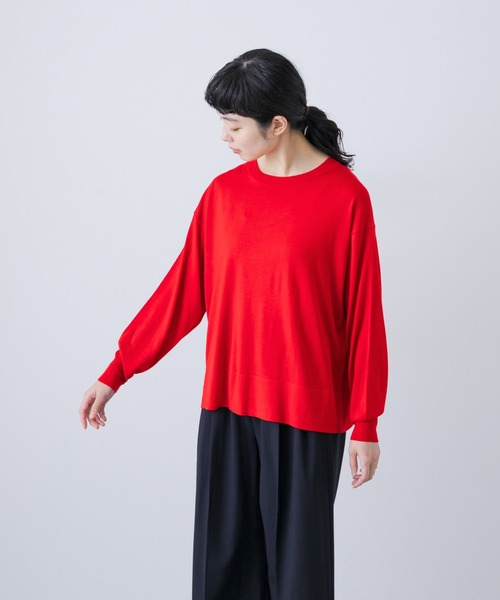 ウォッシャブルシルクワイドニット（ニット/セーター）｜かぐれ