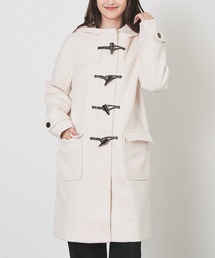 未使用タグ付き】バビロン ロングダッフルコート カシミヤ混 M オフ