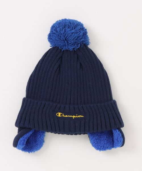 Champion（チャンピオン）の「Champion/チャンピオン　リブミミツキワッチ　キッズ（ニットキャップ/ビーニー・キッズ・グリーン/ネイビー/ブラック/ブルー・53-55cm）」の4枚目の写真