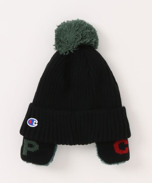 Champion（チャンピオン）の「Champion/チャンピオン　リブミミツキワッチ　キッズ（ニットキャップ/ビーニー・キッズ・グリーン/ネイビー/ブラック/ブルー・53-55cm）」の5枚目の写真