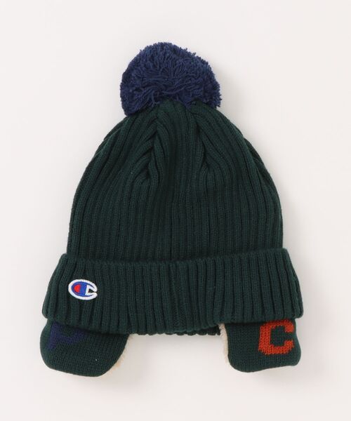 Champion（チャンピオン）の「Champion/チャンピオン　リブミミツキワッチ　キッズ（ニットキャップ/ビーニー・キッズ・グリーン/ネイビー/ブラック/ブルー・53-55cm）」の6枚目の写真