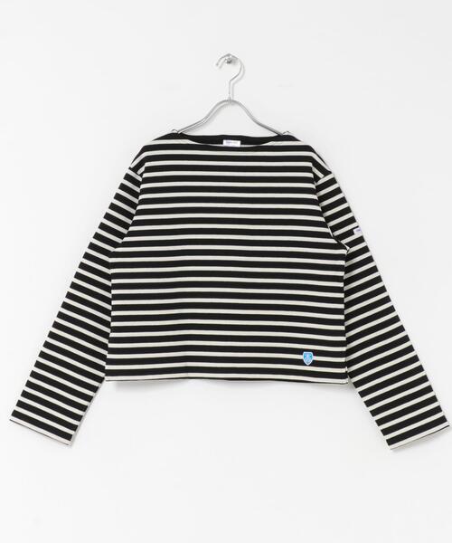 ORCIVAL(オーシバル)の「ORCIVAL BOATNECK LONG-SLEEVE CROPPED PULLOVER(Tシャツ/カットソー・レディース・ブラック系その他/ブラウン系その他/レッド系その他・2)」の2枚目の写真