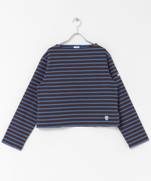 ORCIVAL(オーシバル)の「ORCIVAL BOATNECK LONG-SLEEVE CROPPED PULLOVER(Tシャツ/カットソー・レディース・ブラック系その他/ブラウン系その他/レッド系その他・2)」の3枚目の写真