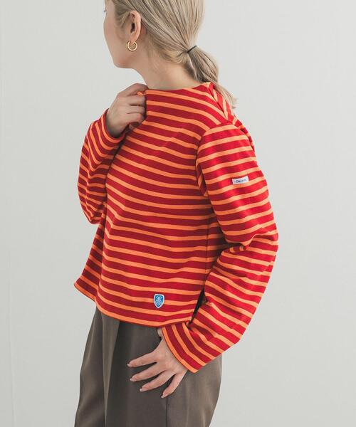 ORCIVAL(オーシバル)の「ORCIVAL BOATNECK LONG-SLEEVE CROPPED PULLOVER(Tシャツ/カットソー・レディース・ブラック系その他/ブラウン系その他/レッド系その他・2)」の12枚目の写真