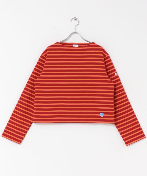 ORCIVAL(オーシバル)の「ORCIVAL BOATNECK LONG-SLEEVE CROPPED PULLOVER(Tシャツ/カットソー・レディース・ブラック系その他/ブラウン系その他/レッド系その他・2)」の14枚目の写真