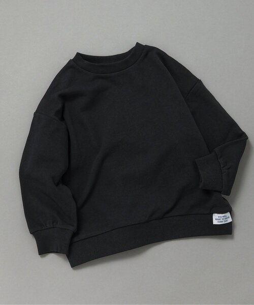 BREEZE（ブリーズ）の「【WEB限定/ジュニア対応】無地ボーダートレーナー（スウェット・キッズ・グリーン/ピンク/ブラック/パープル/ブラウン/チャコール/イエロー/ミント/キャメル/その他11/その他12/その他13・160/90/100/120/130/140/150/110）」の2枚目の写真