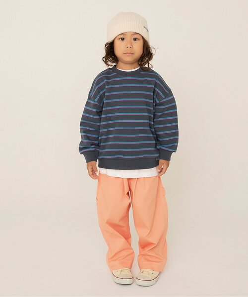 BREEZE（ブリーズ）の「【WEB限定/ジュニア対応】無地ボーダートレーナー（スウェット・キッズ・グリーン/ピンク/ブラック/パープル/ブラウン/チャコール/イエロー/ミント/キャメル/その他11/その他12/その他13・160/90/100/120/130/140/150/110）」の13枚目の写真