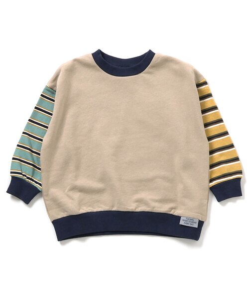 BREEZE（ブリーズ）の「【WEB限定/ジュニア対応】無地ボーダートレーナー（スウェット・キッズ・グリーン/ピンク/ブラック/パープル/ブラウン/チャコール/イエロー/ミント/キャメル/その他11/その他12/その他13・160/90/100/120/130/140/150/110）」の15枚目の写真