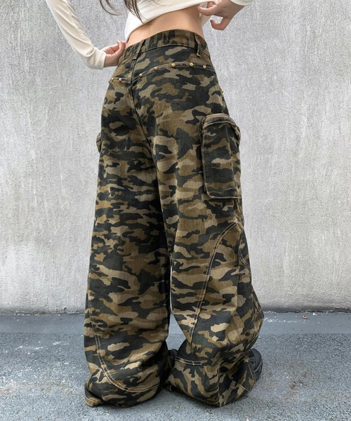 VEILA(ヴェイラ)の「カモフラージュカーゴパンツ(その他パンツ・レディース・グリーン・S/M)」の17枚目の写真