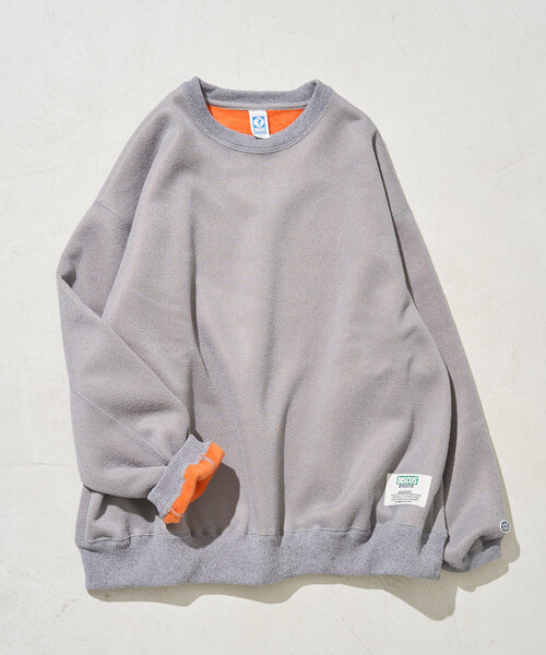 FREAK'S STORE(フリークスストア)の「限定展開 DISCUS ATHLETIC/ディスカス アスレチック インレー 裏 シャギー ボンディング 配色 プルオーバー(スウェット・レディース・グリーン/ライトグレー/ブラック/ブルー/ナチュラル・MEDIUM/LARGE)」の21枚目の写真