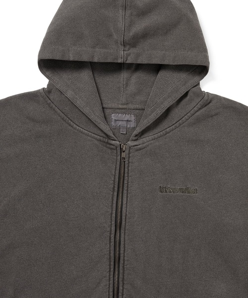 thisisneverthat（ディスイズネバーザット）の「Waffle Lined Zip Up Hoodie（パーカー・メンズ・チャコール/ダークグレー/ブルー系その他・L/M/S/XL）」の5枚目の写真
