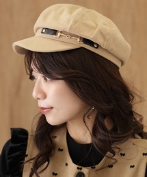 Lace Ladies（レースレディース）の「メタリック バックル つば付き キャスケット 帽子（キャスケット）」