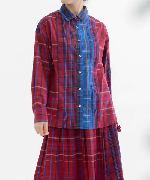 セール】miscタイプライターチェックオーバーサイズシャツ（シャツ