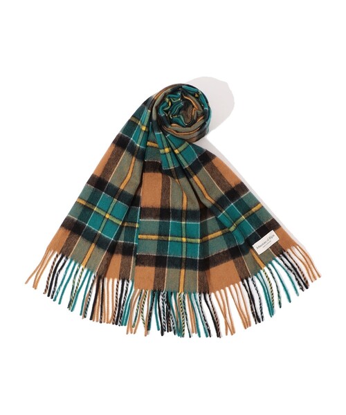 B53　Johnstons of Elgin　カシミヤ100%マフラー　チェック 21450040114_C_2.jpg