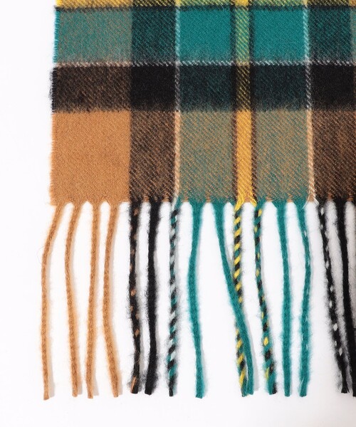 Johnstons of Elgin カシミヤ タータンチェックマフラー