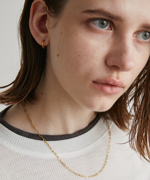 Auntie Rosa Holiday（アンティローザホリデー）の「マイクロミニナローフープピアス（ピアス（両耳用）・レディース・シルバー/ゴールド・FREE）」の3枚目の写真