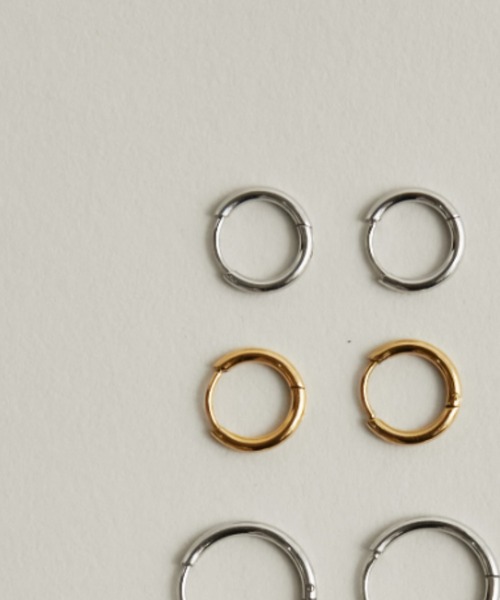 Auntie Rosa Holiday（アンティローザホリデー）の「マイクロミニナローフープピアス（ピアス（両耳用）・レディース・シルバー/ゴールド・FREE）」の10枚目の写真