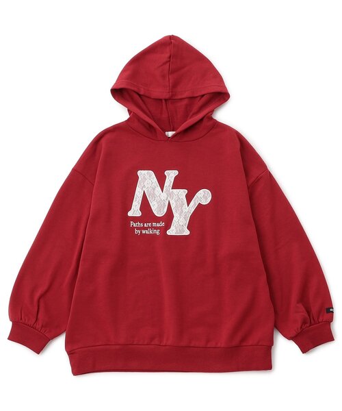 algy（アルジー）の「レースロゴBIGフーディ（パーカー・キッズ・ネイビー/レッド/チャコール・XX-SMALL/X-SMALL/MEDIUM/SMALL）」の13枚目の写真