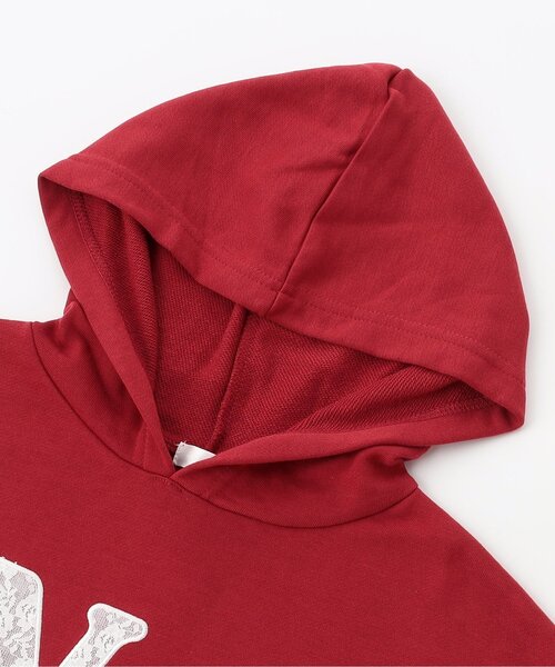 algy（アルジー）の「レースロゴBIGフーディ（パーカー・キッズ・ネイビー/レッド/チャコール・XX-SMALL/X-SMALL/MEDIUM/SMALL）」の17枚目の写真