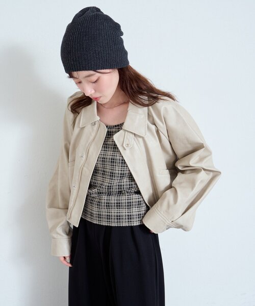 Kastane(カスタネ)の「【カップ取り外し可】カップ付きチェックキャミ(キャミソール・レディース・ブラウン/ベージュ/ブラック・FREE)」の18枚目の写真