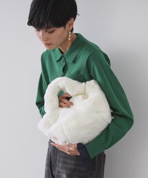 OPAQUE.CLIP | 【2WAY】フェイクファーミドルトートバッグ(トートバッグ)