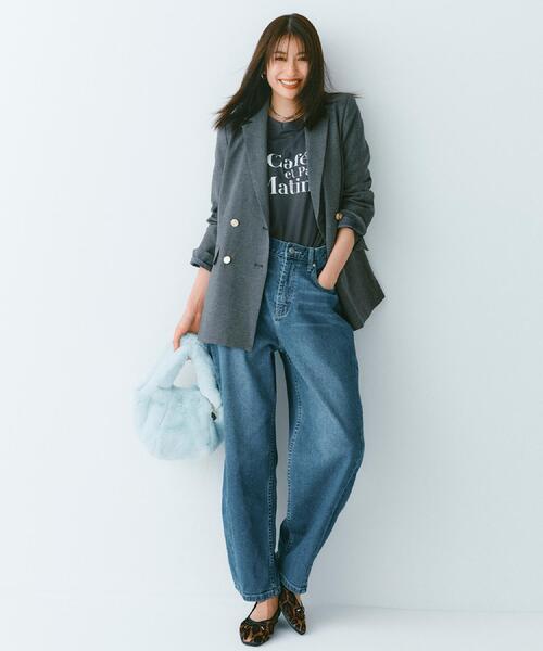 OPAQUE.CLIP（オペークドットクリップ）の「【2WAY】フェイクファーミドルトートバッグ（トートバッグ・レディース・ブラウン系/オフホワイト/チャコールグレー/グリーン系・00）」の5枚目の写真