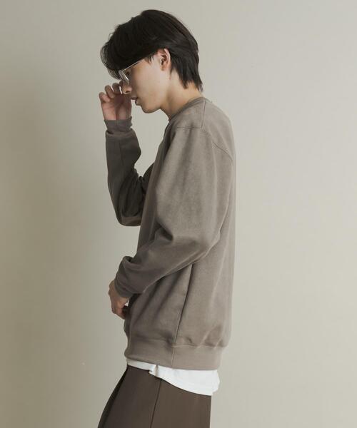 SENSE OF PLACE by URBAN RESEARCH（センスオブプレイスバイアーバンリサーチ）の「フェイクスエードクルーネックスウェット（スウェット・メンズ・ダークブラウン/チャコールグレー/グレー/ライトベージュ・MEDIUM/LARGE）」の8枚目の写真