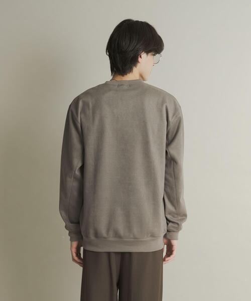 SENSE OF PLACE by URBAN RESEARCH（センスオブプレイスバイアーバンリサーチ）の「フェイクスエードクルーネックスウェット（スウェット・メンズ・ダークブラウン/チャコールグレー/グレー/ライトベージュ・MEDIUM/LARGE）」の16枚目の写真