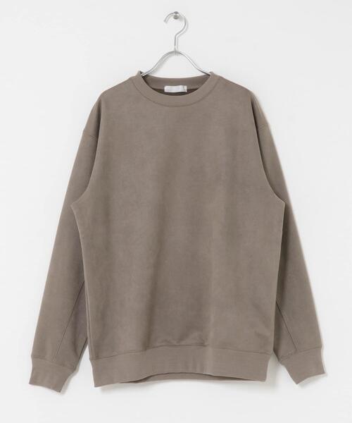 SENSE OF PLACE by URBAN RESEARCH（センスオブプレイスバイアーバンリサーチ）の「フェイクスエードクルーネックスウェット（スウェット・メンズ・ダークブラウン/チャコールグレー/グレー/ライトベージュ・MEDIUM/LARGE）」の17枚目の写真