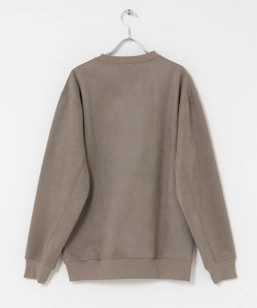 SENSE OF PLACE by URBAN RESEARCH（センスオブプレイスバイアーバンリサーチ）の「フェイクスエードクルーネックスウェット（スウェット・メンズ・ダークブラウン/チャコールグレー/グレー/ライトベージュ・MEDIUM/LARGE）」の19枚目の写真