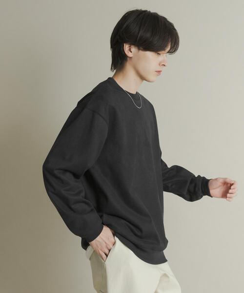 フェイクスエードクルーネックスウェット（スウェット）｜SENSE OF