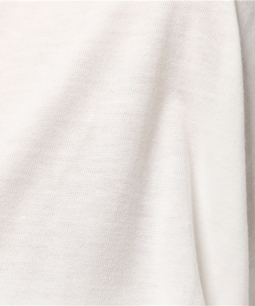OUTLET（アウトレット）の「【Discoat Petit】BIGドルマンポケ付P/O（Tシャツ/カットソー・レディース・オフホワイト/杢グレー/ボルドー・LARGE/MEDIUM）」の8枚目の写真