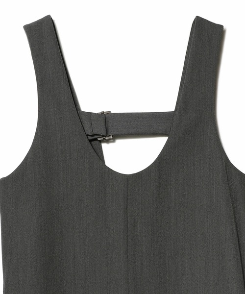 ESTNATION（エストネーション）の「ESTNATION / バックバックル ストレートワンピース（ワンピース・レディース・ブラック/グレー・FREE）」の4枚目の写真
